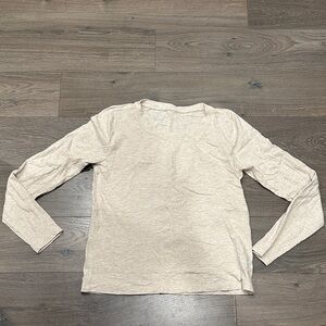 J. Crew Cream Long Sleeve Tee EUC